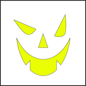 sly face pumpkin carving template