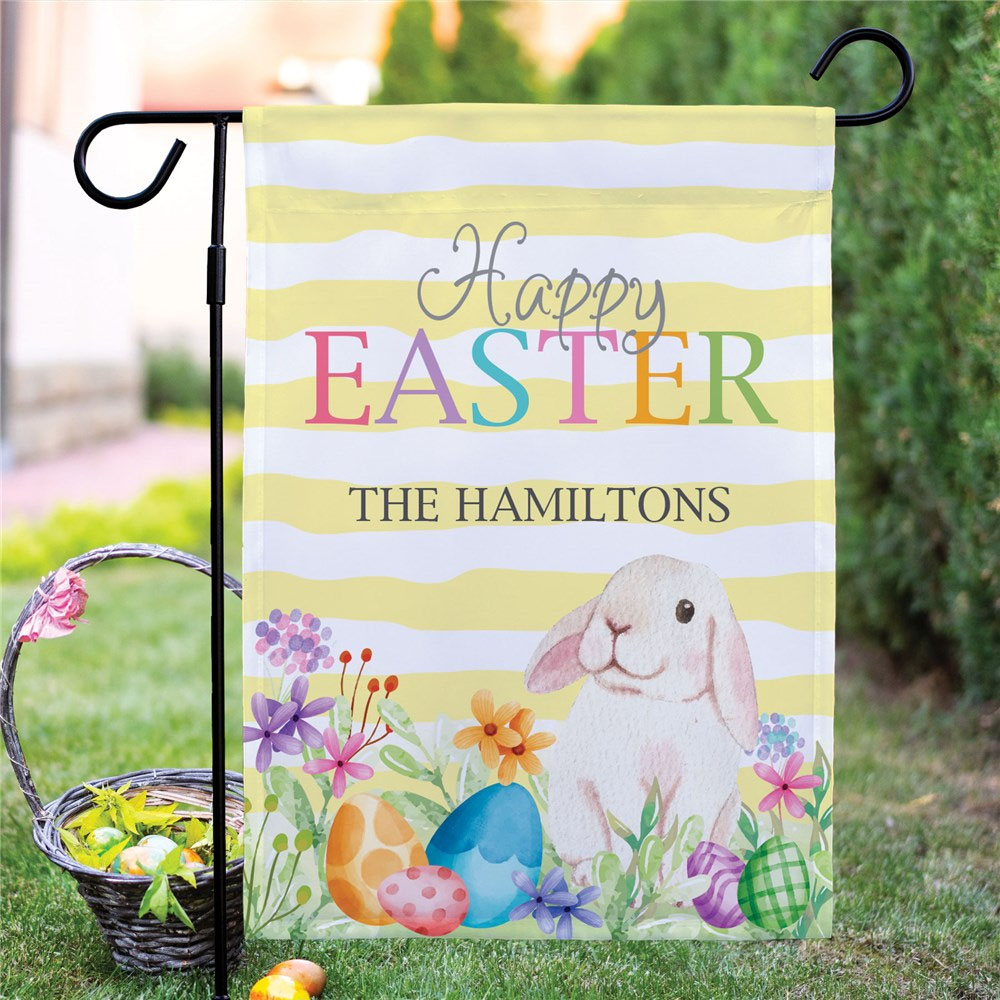 Happy Easter Themed Garden Flag