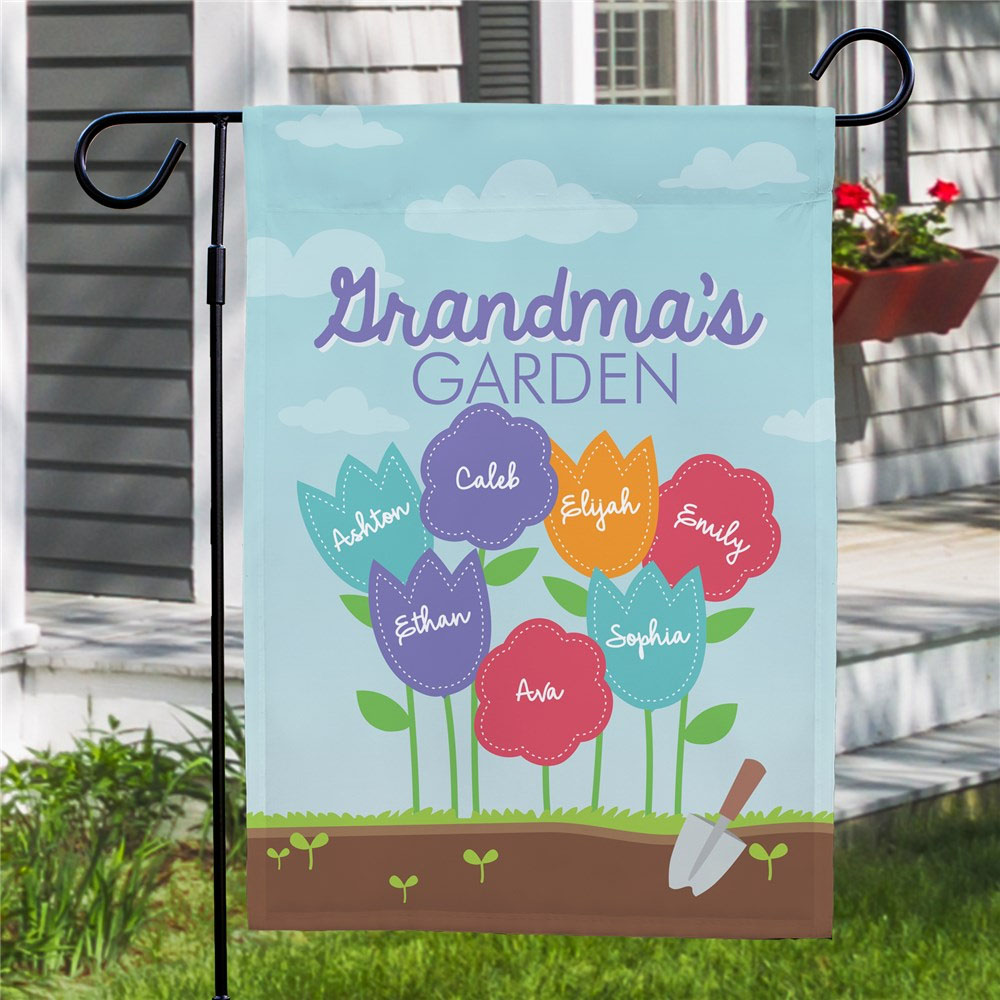 Custom Garden Flag with a flower theme.