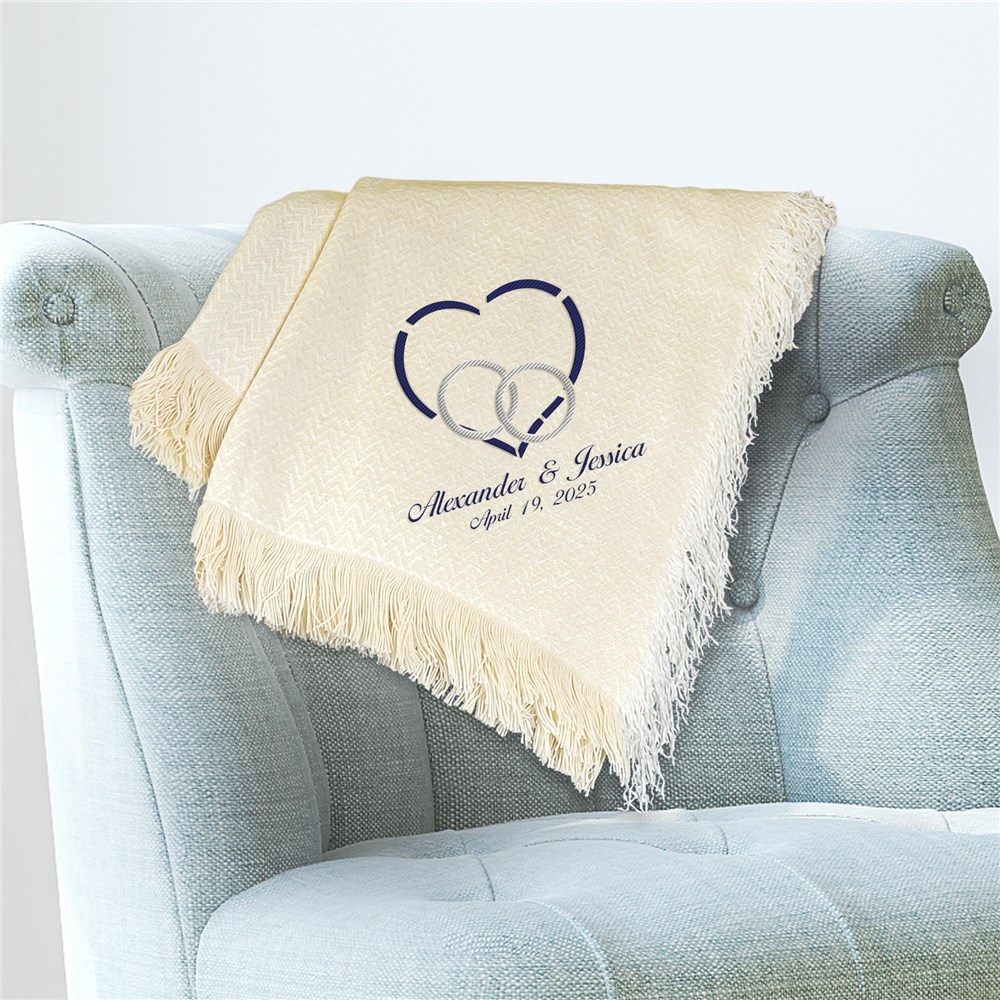 Embroidered Wedding Afghan