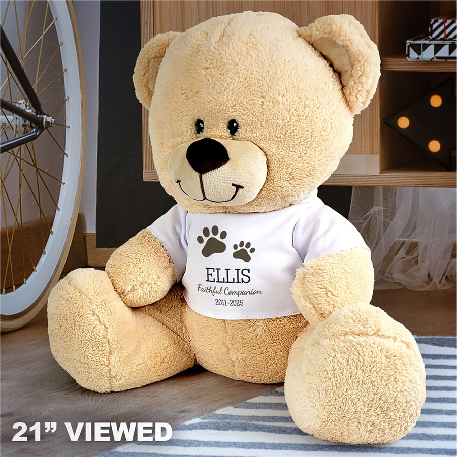 Personalized Pet Memorial Sherman Bear