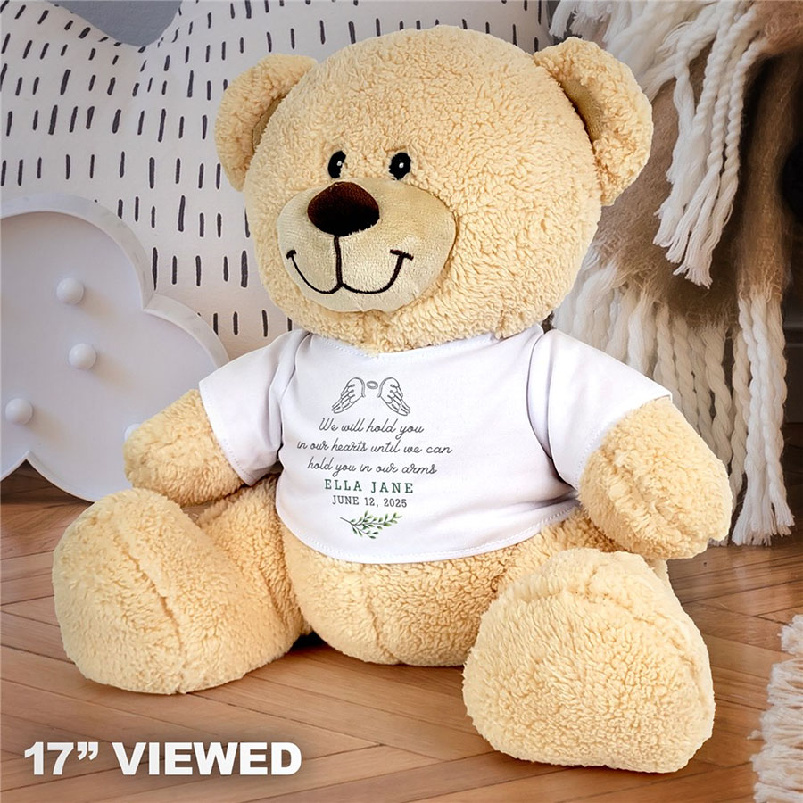 Personalized In Our Hearts With Wings Sherman Bear