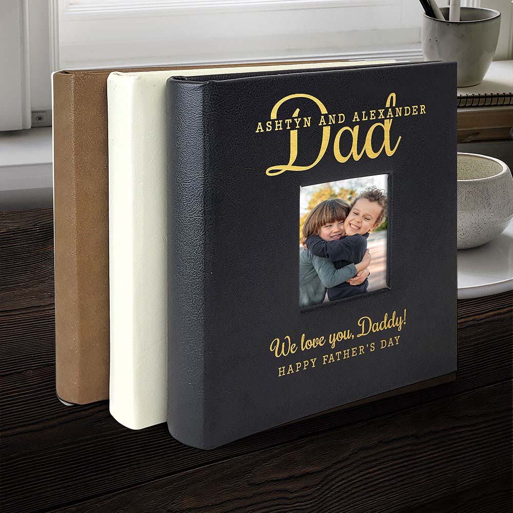 Product Image
Engraved Title and Names Leatherette Photo Album