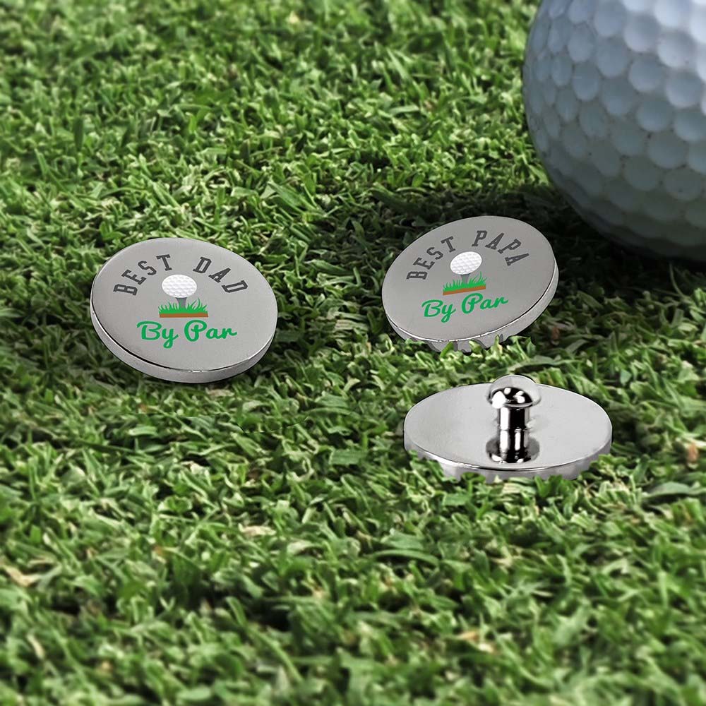 Personalized By Par Golf Ball Markers Set