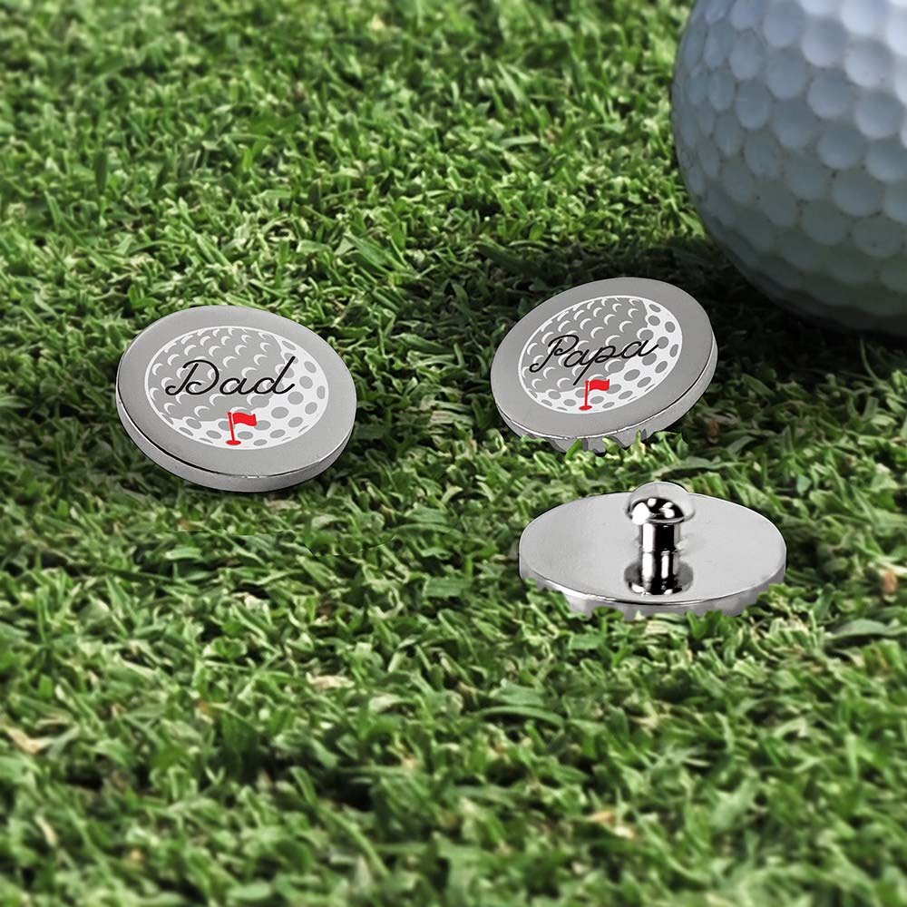 Personalized Golf Ball Title Golf Ball Markers Set