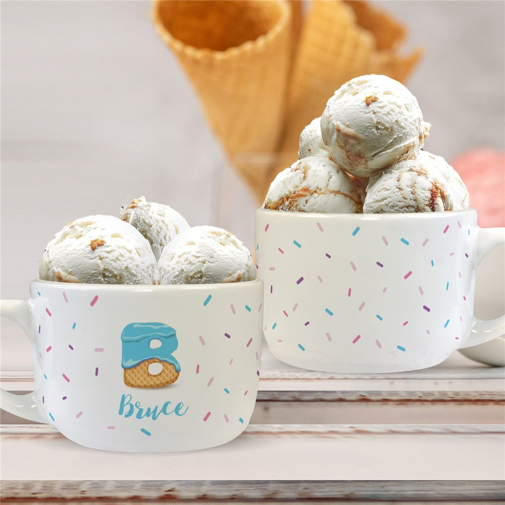 Personalized Sprinkles Bowl with Handle