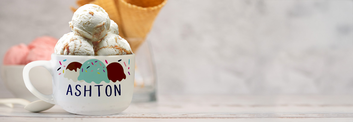 Personalized Ice Cream Bowls